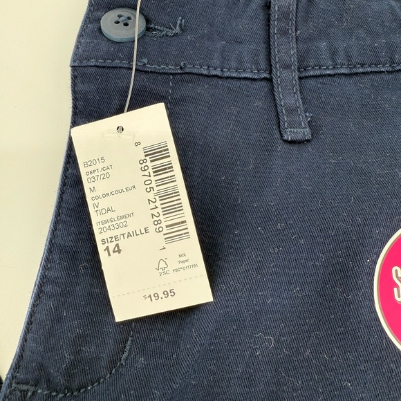 The Children's Place Dark Navy Blue Boot Cut Uniform Pants Size 14 - Picture 3 of 5